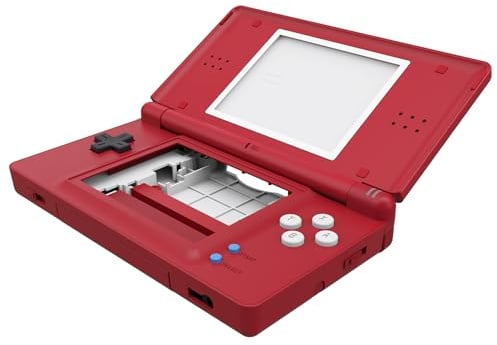 eXtremeRate Ersatz Gehäuse Case für Nintendo DS Lite NDSL, DIY-Voll Hülle&Knöpfen&Screen Protector Shell Cover Zubehör für Nintendo DS Lite Handheld Spielekonsole(Monster Index Stil)-Ohne Console
