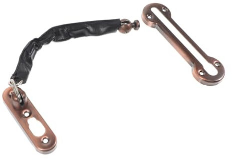 Angoily Serrure De Porte Renforcée Acier Avec Chaîne De Sécurité Verrouillage De Sécurité Ajustable Pour Porte Intérieure Et Extérieure