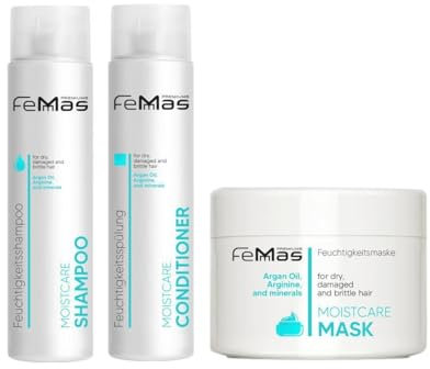Femmas Moistcare Haarpflege Set Shampoo, Conditioner, Mask je 300ml