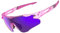 Victgoal Fahrradbrille Herren Damen mit Polarisiert Linse UV400 Schutz Sport Sonnenbrille TR90 Rahmen Ultraleicht MTB Fahrrad Brillen für Radfahren Laufen Fischen (Lila)