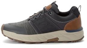 camel active Herren Low-Top Sneaker, Männer Halbschuhe,Wechselfußbett,Laufschuhe,schnürschuhe,schnürer,Business,Navy/braun,46 EU