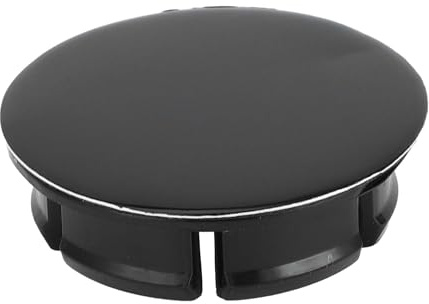 MCLLDAO 4 Pièces Cache Moyeu Plastique ABS Cache-Moyeu OD 50mm ID 42mm Couverture Universelle de Jante de Pneu de Véhicule Noir