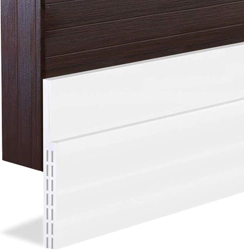Boudin de porte autocollant pour portes - Grand espace - Boudin de porte - Insonorisant - En caoutchouc - Blanc - 120 x 8,4 cm