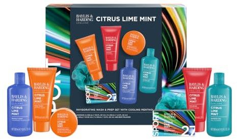 Baylis & Harding Citrus, Lime & Mint Men's Invigorating Shower & Prep Gift Set - Vegan Friendly