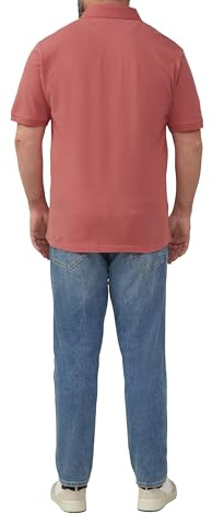 s.Oliver Herren Poloshirt Big Size Übergrößen (DE/NL/SE/PL, Alphanumerisch, 5XL, Regular, Regular, hellrot)