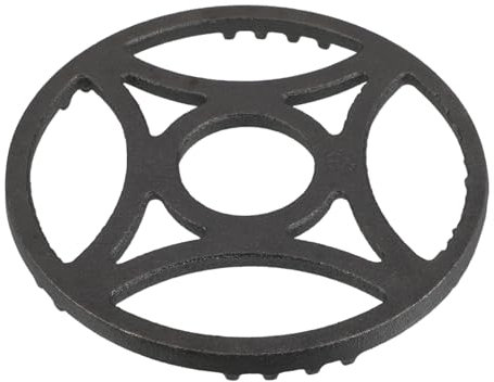 VALICLUD Cast Iron Wok Ring Nonslip Support for Gas Stove Burner Grate Replacement for Small Cookware Espresso Makers and Butter Heaters