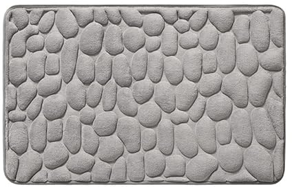 SWZEC La Berge Le Tapis De Bain Galet(Gris Galet,40 * 60cm)