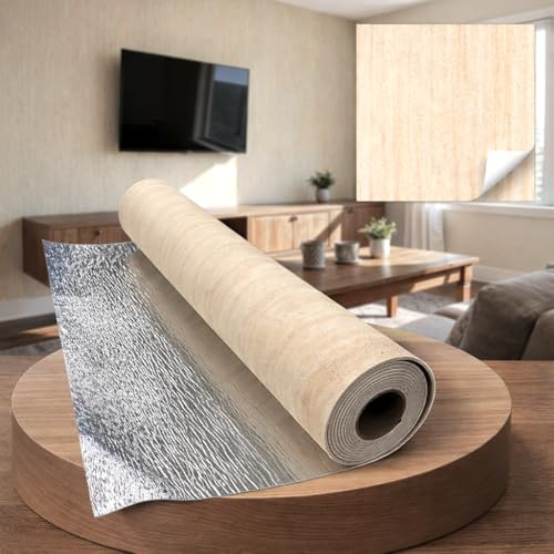 1,8 m² SXP Selbstklebende 3D Wandverkleidung Rolle 60x300 cm – Flexible Wandpaneel in Beton Steinoptik – Wasserfest & Wärmedämmend, Tapete für Wand & Decke ((Heller Beige Travertin WB-3001))