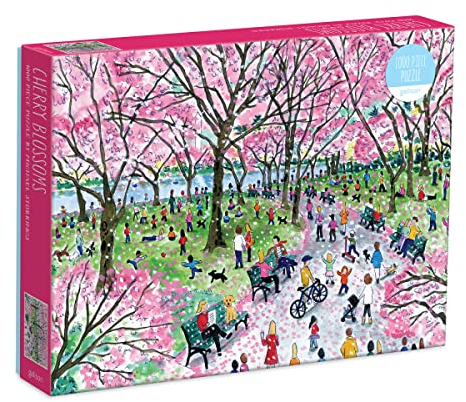 Galison 9780735367524 Michael Storrings Cherry 1000 Piece Puzzle, PCherry Blossoms