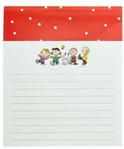 Graphique Peanuts Gang Notizblock mit 250 reißbaren linierten Seiten mit niedlichem Snoopy- und Gang-Design, ideal für Küchentheken, Nachttische, Schreibtische und mehr, 11,4 x 14 x 2,5 cm