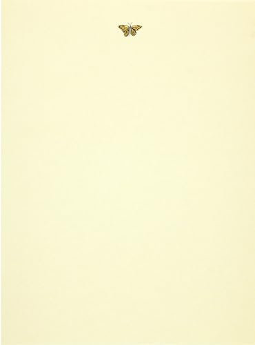 Gold Butterfly Boxed Stationery (Letter-Perfect Stationery)