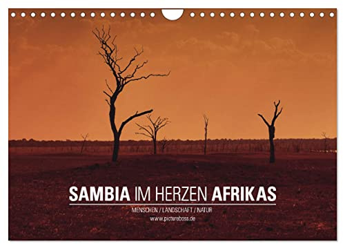 SAMBIA IM HERZEN AFRIKAS (Wandkalender 2026 DIN A4 quer), CALVENDO Monatskalender: Eine Reise durch das wilde Sambia (CALVENDO Natur)