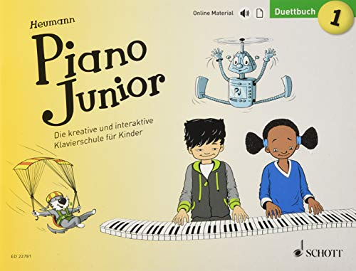 Piano Junior: Duettbuch 1: Die kreative und interaktive Klavierschule für Kinder. Band 1. Klavier 4-händig. (Piano Junior - deutsche Ausgabe, Band 1)