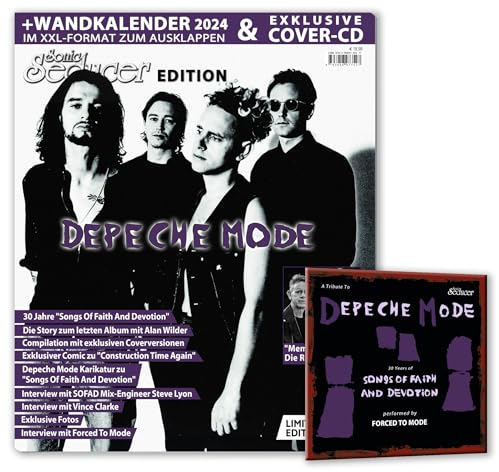 Sonic Seducer Edition Depeche Mode inkl. XXL-Wandkalender 2024 + „Songs Of Faith And Devotion“ Cover-CD perf. by FORCED TO MODE – lim. 999 Exemplare