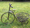 Moritz Pflanzfahrrad Blumentopfhalter Pflanzkorb 55 x 37 x 27,5 cm Pflanzrad Übertopf Gartendeko Metall antik braun HX-32-BR