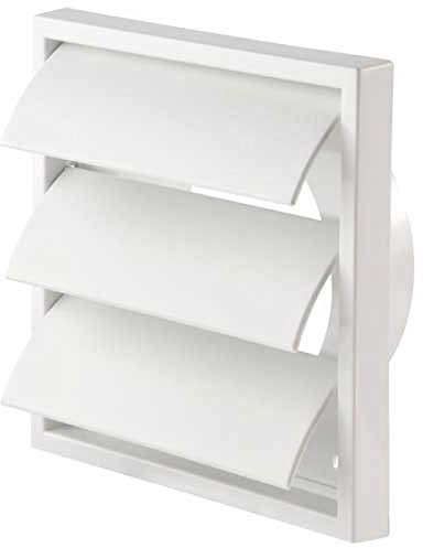 Airvent 401903 White Gravity Grille for 4 Extractor Fan Ducting