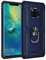 BestST Custodia per Huawei Mate 20 PRO Cover, Heavy Duty Cover Hybrid Armor Hard Back Custodia Cover, Holster Kickstand [Antiurto] Custodia Paraurti Rugged Adatta per Huawei Mate 20 PRO,Blu