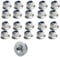 M4 Flange Nuts A2 Stainless Steel, Flanged Insert Nylon Locking Nut (Pack of 20)