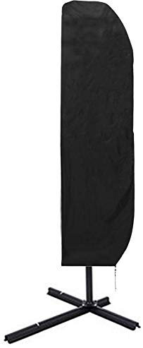 Housse de parasol, Housse de parasol de jardin, Housse de parasol de terrasse étanche, Housse de parasol pour jardin en plein air, pour parasols de diamètre 2m-4m, avec mât télescopique 265 x 40/70 cm
