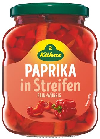Kühne Paprika Streifen, 370ml