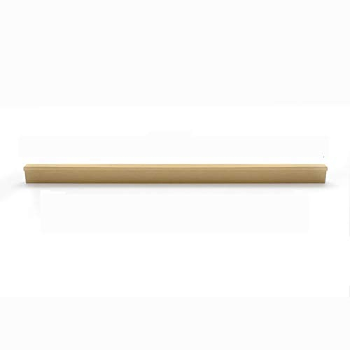 Massiver Messing Möbelgriffe Metall L Bar Stangengriff Relinggriffe Gebürstet Kupfer Griffleiste Küche Türknopf Gold Schrankgriffe Badzimmer Schubladegriffe Handgriff Möbelbeschläge(Hole center 320mm)