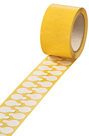 VELOFLEX 201500 - VELOCOLL Verschlussmarken, Durchmesser: ø 15 mm, beidseitig klebend, Verklebung: permanent, 1 Rolle