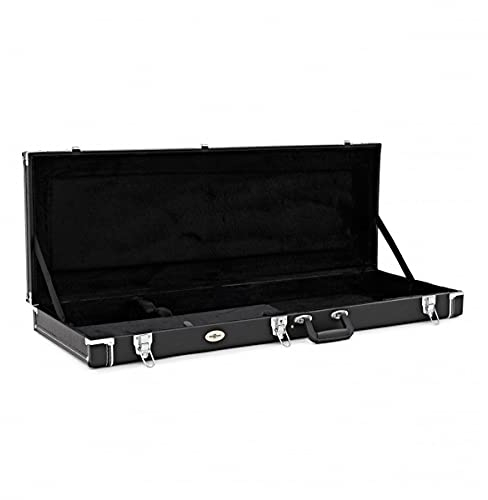 gear4music Custodia Rigida per Chitarre Elettriche - Chiudibile a Chiave con Fodera in Peluche