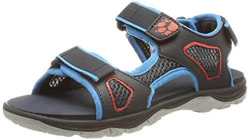 Jack Wolfskin Unisex Taraco Beach K Sandale, Blue/Red, 37 EU