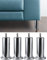 IPEA 4X Piedini per Mobili e Divani modello ACQUAMARINA CON BASE – Set di 4 Gambe in Ferro – Piedi dal Design Minimal per Poltrone e Armadi – Colore Cromato – Altezza 150 mm