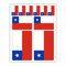 10 Stück Flaggen Aufkleber Chile Set | Sticker Chile Autoaufkleber