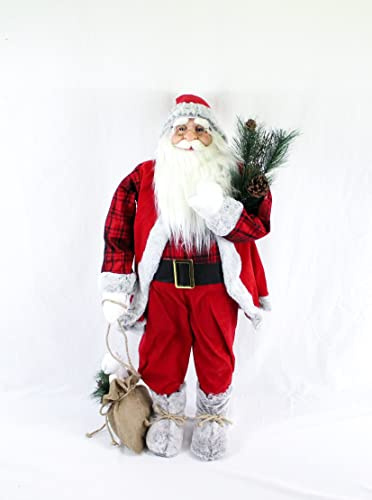 vom Pullach Hof Weihnachtsmann Deko Figur 90cm Nikolaus Weihnachten Weihnachtsdeko (#7943 Lutz)