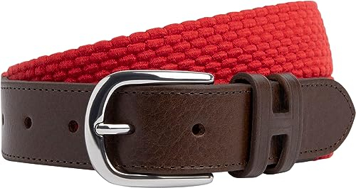 Hackett London Herren Parachute Belt Gürtel, Rot (Ziegelstein), M
