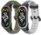 AidorMax 2 Pezzi Cinturino per Xiaomi Mi Band 7 6 5, Braccialetto in Silicone Traspirante ed Antiscivolo, Cinturino Sportivo per Attività all'Aperto, Cinturini di Ricambio Miband 7 6 5