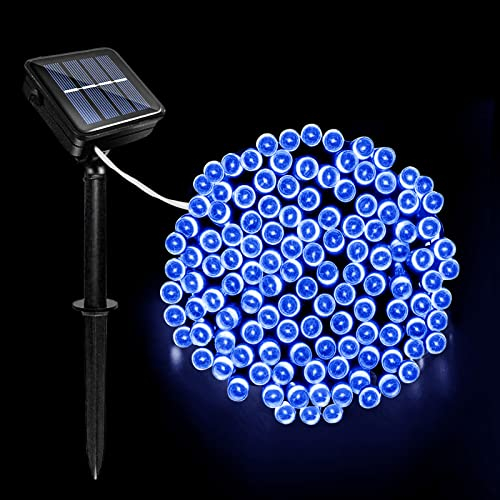 Acxilexy Solar Lichterkette Aussen, 12M 100 LED Weihnachten Lichterketten mit 8 Lichtmodi, IP65 Wetterfest Solar Lichterkette Deko für Innen & Außen Balkon Garten Weihnachten