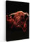 MuchoWow© Leinwand Groß 80x120 cm XXL Deko Schlafzimmer Aesthetic Leinwandbilder Wohnzimmer Gemälde Foto Geschenk Living Room Decoration Schottisches Hochlandrind - Highland Cow - Kuh Bild - Hörner
