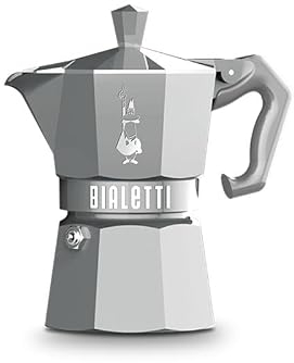 Bialetti - Cafetière Moka Exclusive argent 3 tasses