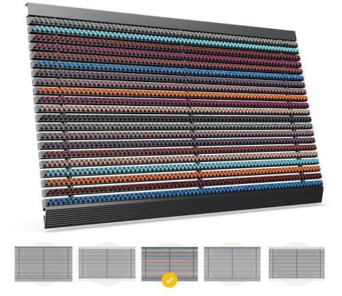 Entrando Fußmatte 50x80 cm – rutschfest & wetterfest – mit stabilem Polypropylenprofil, ideal für Schule, Kita & kreative Haushalte – Outdoor Schmutzfangmatte – Bunt