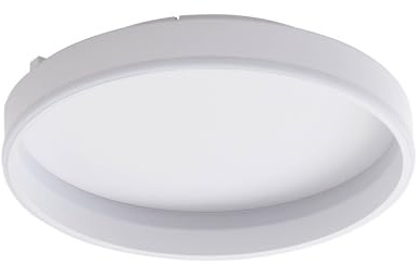 Lindby LED Smart Home Deckenlampe Yasmen dimmbar (Modern) in Weiß (1 flammig,) - Deckenleuchte Lampe Wohnzimmerleuchte