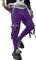 XYXIONGMAO Pantaloni da jogging da uomo Techwear Hip Hop Harem Pantaloni Streetwear Tactical Track Pants, Viola, S