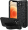 OOK Compatible with iPhone 12 Mini Leopard Case with Wrist Strap, Black Leopard Cheetah TPU Shockproof Protection Slim Cover with Camera Protection for Women Girls, for 5.4inch