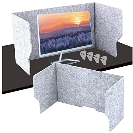 Akustischer Schreibtischteiler Anti-Interferenz-freistehender Sichtschutz, akustische Trennwand, tragbarer Hustenschutz, Schreibtisch-Trennwand, Heimbüro – Klassenzimmer – Computertisch, schallabsorb