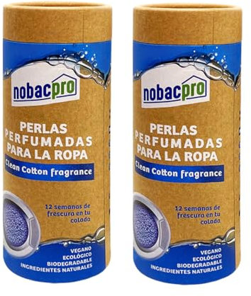 NobacPro | Perlas Perfumadas para la Ropa | 60 Lavados | Fragancia de Larga Duración | Sin Químicos Dañinos | Ideal para Pieles Sensibles y Todo Tipo de Tejidos