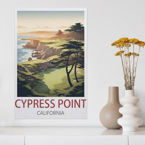 Cypress Point Golf,Puzzles, 1000-teiliges Puzzle Für Erwachsene Und Kinder Ab 10 Jahren(50x70cm)-Y87