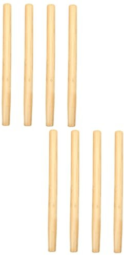 Toddmomy 4pcs Wooden Handles Replacement for Hoe Rake Axe Hardwood Material Durable Comfortable Grip