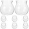 Milisten 8 Pièces Vase Jacinthe Transparent Jardinière à Bulles pour Aquarium Hydroponique Plantes