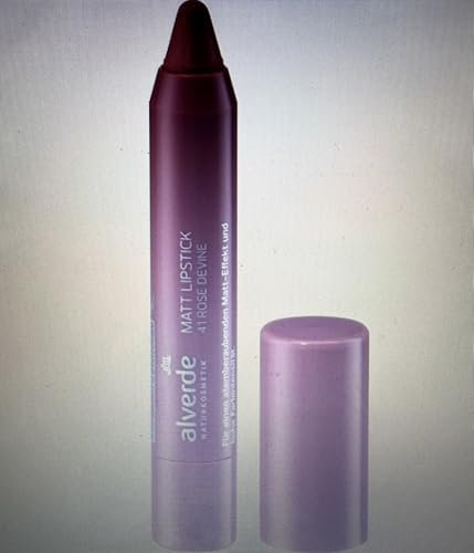 alverde NATURKOSMETIK Lippenstift Matt 41 Rosé Devine, 3,17 g