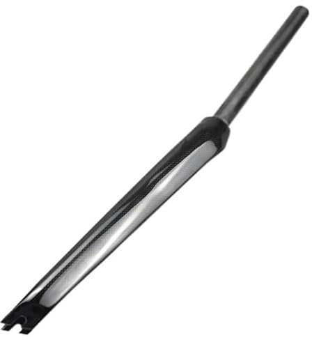 Fourche Vtt Fourche avant de vélo entièrement en carbone 700 mm, frein en V mat/brillant, fourche de vélo de route 28,6 mm, pièces de vélo en carbone ultra légères Fourche Vtt 26 Pouces(Glossy)