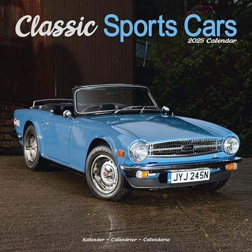 Classic Sports Cars – Sportwagen-Oldtimer 2025 – 16-Monatskalender: Original Avonside-Kalender [Mehrsprachig] [Kalender] (Wall-Kalender)