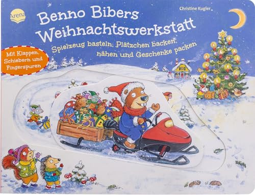 Benno Bibers Weihnachtswerkstatt. Spielzeug basteln, Plätzchen backen, nähen und Geschenke packen: Ein Spiel- und Mitmachbuch für die Weihnachtszeit ... Weihnachten. Mit Reimen, Klappen, Schiebern