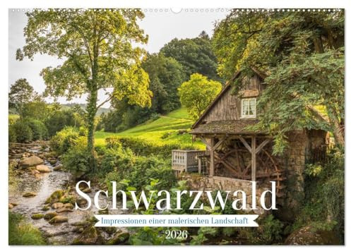 Schwarzwald (Wandkalender 2026 DIN A2 quer), CALVENDO Monatskalender: Impressionen einer malerischen Landschaft zwischen Schluchsee, Titisee, Jostal, Glottertal, und Mummelsee (CALVENDO Orte)